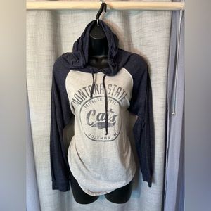 Montana State Bobcats baseball tee: women’s 3/4 Sleeve; used.